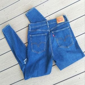 Levi's Mile High Distressed Skinny Jeans, Size 30